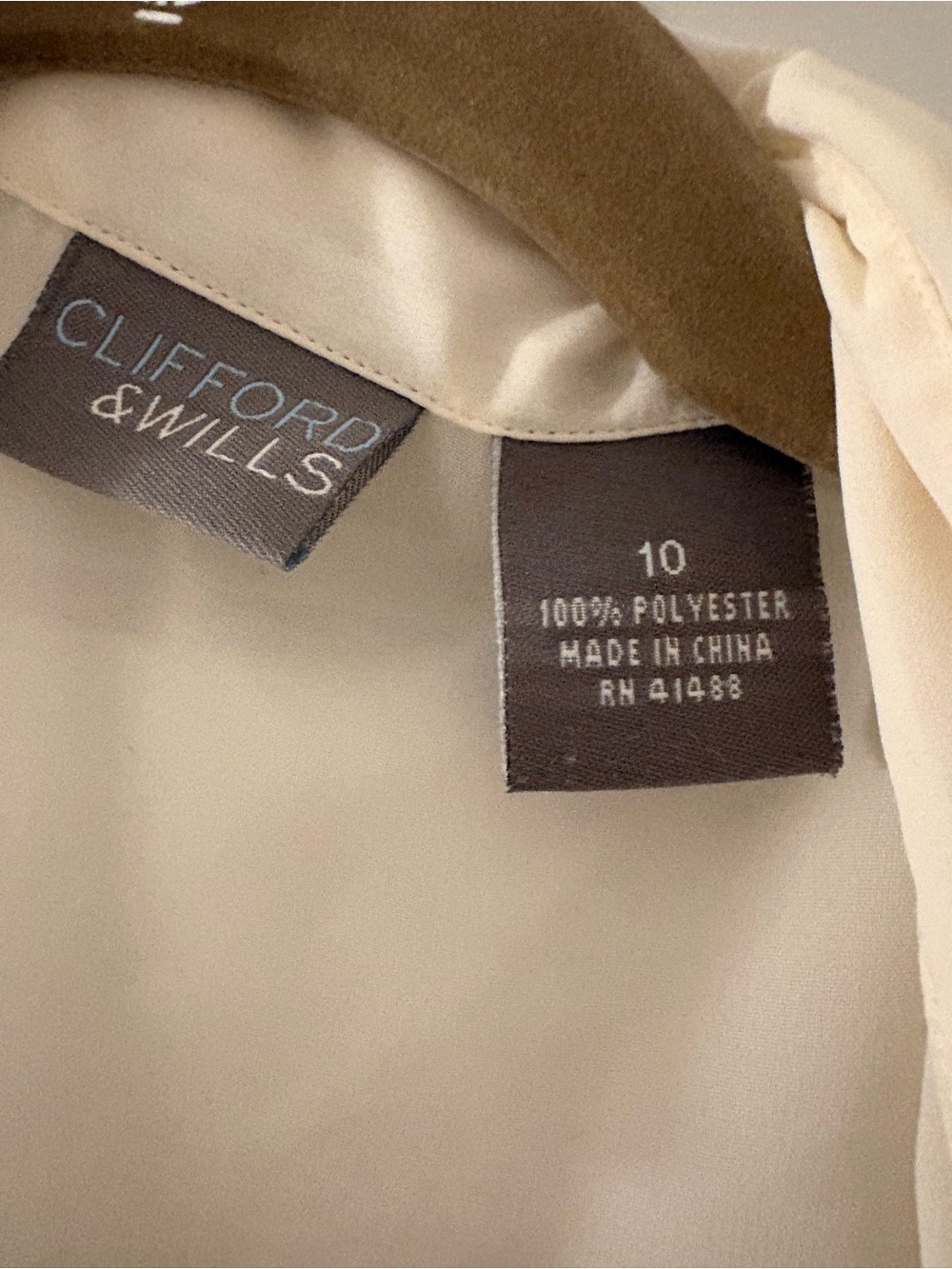 Sheer Ruffled Front Blouse - Cream - Picture 2 of 3